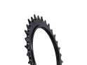GARBARUK Chainring MTB Oval 1-speed narrow-wide Thread Mount | Aero for XX / XX SL Powermeter Spider | 3 mm Offset | black 32 Teeth