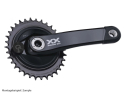 GARBARUK Chainring MTB Oval 1-speed narrow-wide Thread Mount | Aero for XX / XX SL Powermeter Spider | 3 mm Offset | black 36 Teeth