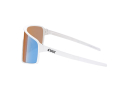 BLIZ Sunglasses P001 Matte White | Nordic Light Coral-Orange Mirror Blue 38 (L)
