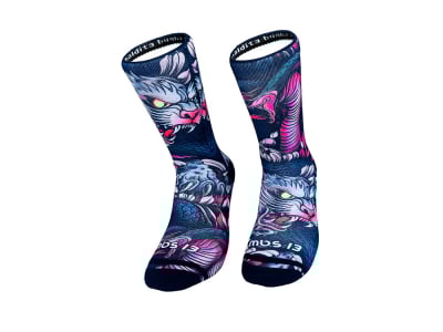 MALDITA BUENA SUERTE Socks Tiger Snake | red