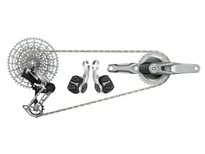 SRAM Eagle Transmission 1987 Edition MTB Groupset | 55 mm Chainline 174 mm Q-Factor | 170 mm | silver