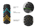 VITTORIA Tire 28" Terreno T60 Mixed Gravel Endurance | 700 x 40C Graphene black 7 brown