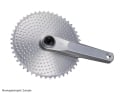 ALUGEAR Crank Vega Al Road / Gravel | SRAM 8-hole | 28.99 mm SRAM DUB Spindle | silver