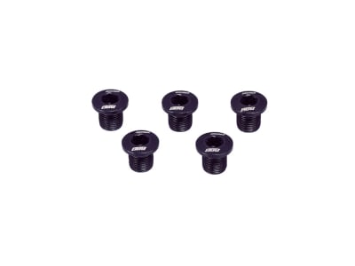 BBB CYCLING Kettenblattschrauben Set 5-Arm Aluminium TripleStars | 8,3 mm schwarz