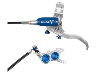 HOPE Disc Brake EVO GR4 | single | silver/blue Rearwheel Brake standard