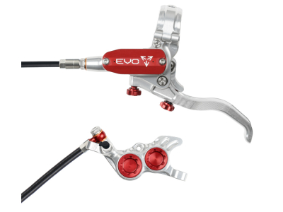 HOPE Disc Brake EVO GR4 | single | silver/red Frontwheel Brake standard