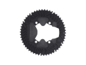 MICHE Chainring X2-RD R92 4-Arm 110 BCD | 2-speed asymmetric for Shimano Dura-Ace FC-R9200 55 Teeth
