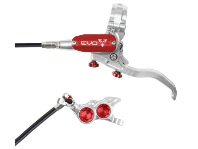 HOPE Scheibenbremse EVO TR4 | einzeln | silber/rot Hinterradbremse Standard