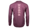 R2BIKE Long Sleeve Jersey | Solid Edition | burgundy XXL