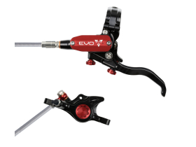 HOPE Scheibenbremse EVO X2 | einzeln | schwarz/rot