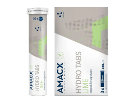 AMACX Effervescent Tablets Hydro Tabs Lime | 3 Tubes Box