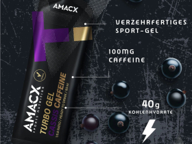 AMACX Turbo Gel Cassis + Caffeine | 60 ml Sachet