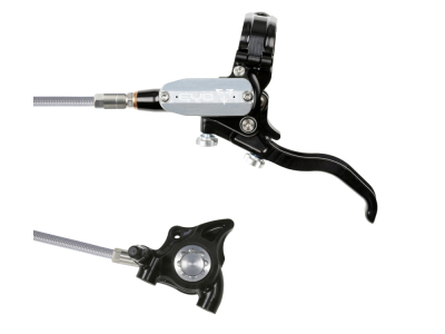 HOPE Scheibenbremse EVO X2 FM | einzeln | schwarz/silber Vorderradbremse Stahlflex