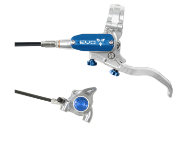 HOPE Scheibenbremse EVO X2 FM | einzeln | silber/blau Hinterradbremse Standard