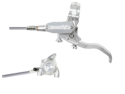 HOPE Scheibenbremse EVO X2 FM | einzeln | silber/silber Vorderradbremse Stahlflex