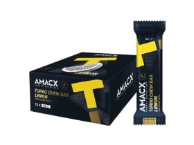 AMACX Riegel Turbo Chew Bar Zitrone | 12 Riegel Box