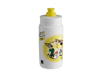 ELITE Water Bottle Fly Tour de France | 550 ml | white