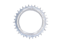 ALUGEAR Chainring round AERO Direct Mount | 1-speed Narrow Wide SRAM Thread Mount for XX / XX SL Powermeter | 3 mm Offset | silver 32 teeth