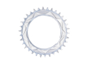 ALUGEAR Chainring round AERO Direct Mount | 1-speed Narrow Wide SRAM Thread Mount for XX / XX SL Powermeter | 3 mm Offset | silver 36 teeth