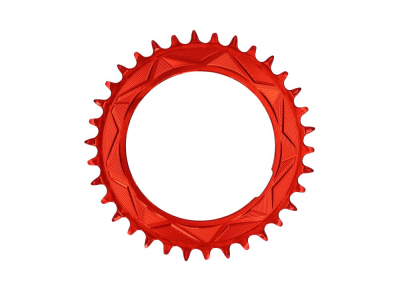ALUGEAR Kettenblatt rund AERO Direct Mount | 1-fach Narrow Wide SRAM Thread Mount für XX / XX SL Powermeter | 3 mm Offset | rot 40 Zähne