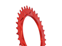 ALUGEAR Kettenblatt rund AERO Direct Mount | 1-fach Narrow Wide SRAM Thread Mount für XX / XX SL Powermeter | 3 mm Offset | rot 40 Zähne