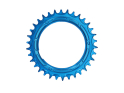 ALUGEAR Chainring round AERO Direct Mount | 1-speed Narrow Wide SRAM Thread Mount for XX / XX SL Powermeter | 3 mm Offset | blue 38 teeth