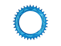 ALUGEAR Chainring round AERO Direct Mount | 1-speed Narrow Wide SRAM Thread Mount for XX / XX SL Powermeter | 3 mm Offset | blue 40 teeth