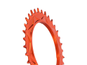 ALUGEAR Chainring round AERO Direct Mount | 1-speed Narrow Wide SRAM Thread Mount for XX / XX SL Powermeter | 3 mm Offset | orange 38 teeth