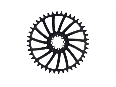 FRAEZEN Chainring Gravel BLATT round Direct Mount | 1-speed SRAM 8-hole Road / Gravel | black 38 Teeth