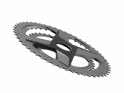 ROTOR Chainring | Round Direct Mount | 2-speed | 11- / 12-speed | for ALDHU | VEGAST | INPOWER | 2INPOWER Crank 50-34 Teeth