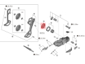SHIMANO Plate Bumper for Derailleur Cage | XTR RD-M9250 / Deore XT RD-M8250 / Deore RD-M6250