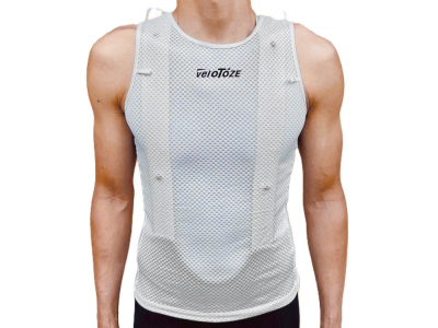 VELOTOZE Functional Undershirt HydroVest with Hydration Bladder | white M