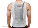 VELOTOZE Functional Undershirt HydroVest with Hydration Bladder | white M