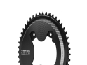 WOLF TOOTH Chainring Aero 110 BCD Road / Gravel Drop-Stop ST 1-speed Shimano GRX 4-hole | black 48 Teeth