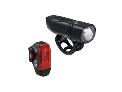 LEZYNE Beleuchtungsset Akku Scheinwerfer KTV Pro 150+ / Rücklicht KTV USB-C | StVZO