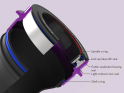 WOLF TOOTH Bottom Bracket T47 external Shimano 24 mm | ultraviolet purple