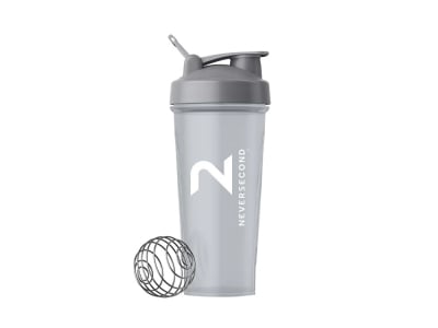 NEVERSECOND x BLENDER BOTTLE Mix-Shaker 600 ml | gray