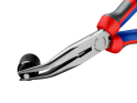 KNIPEX Flachrundzange mit Schneide 40° | lang