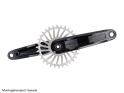 FRAEZEN Crank | SRAM 8-Hole Chainring 28.99 mm SRAM DUB Shaft | black 160 mm