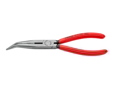 KNIPEX Flachrundzange mit Schneide schwarz atramentiert | 40° | kurz