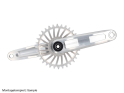 FRAEZEN Crank | SRAM 8-Hole Chainring 28.99 mm SRAM DUB Shaft | silver 170 mm