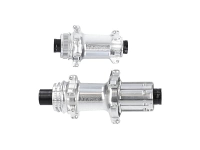 TUNE Hub Set Nano CL Center Lock | 12x100 mm / 12x142 mm | Standard Bearings | Freewheel Shimano HG 10- / 11- / 12-speed | silver