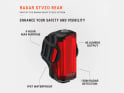 LEZYNE Rear Light Battery Radar 40 | StVZO