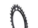 GARBARUK Kettenblatt MTB Oval 1-fach narrow-wide Thread Mount für XX / XX SL Powermeter Spider | 0 mm Offset | schwarz 34 Zähne