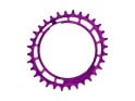 GARBARUK Chainring MTB Oval 1-speed narrow-wide Thread Mount for XX / XX SL Powermeter Spider | 0 mm Offset | purple 36 Teeth