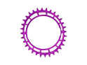 GARBARUK Chainring MTB Oval 1-speed narrow-wide Thread Mount for XX / XX SL Powermeter Spider | 3 mm Offset | purple 38 Teeth