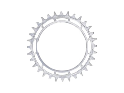 GARBARUK Chainring MTB Round 1-speed narrow-wide Thread Mount for XX / XX SL Powermeter Spider | 3 mm Offset | silver