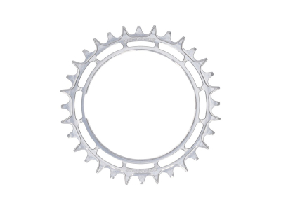 GARBARUK Chainring MTB Round 1-speed narrow-wide Thread Mount for XX / XX SL Powermeter Spider | 3 mm Offset | silver 36 Teeth
