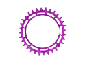 GARBARUK Chainring MTB Round 1-speed narrow-wide Thread Mount for XX / XX SL Powermeter Spider | 3 mm Offset | purple 32 Teeth