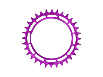 GARBARUK Chainring MTB Round 1-speed narrow-wide Thread Mount for XX / XX SL Powermeter Spider | 3 mm Offset | purple 36 Teeth